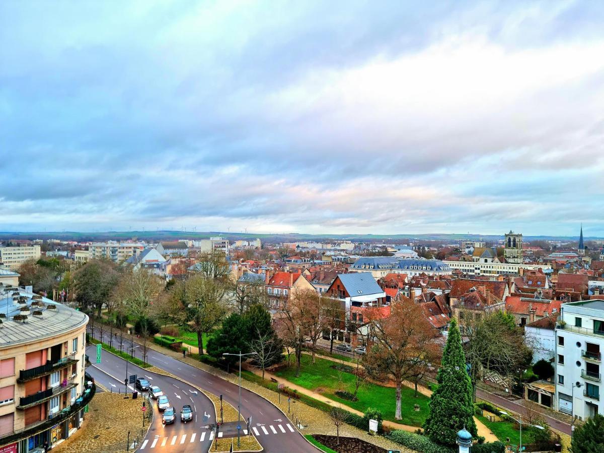 Appartement Le Perchoir, High-End & Panoramic View à Troyes Extérieur photo