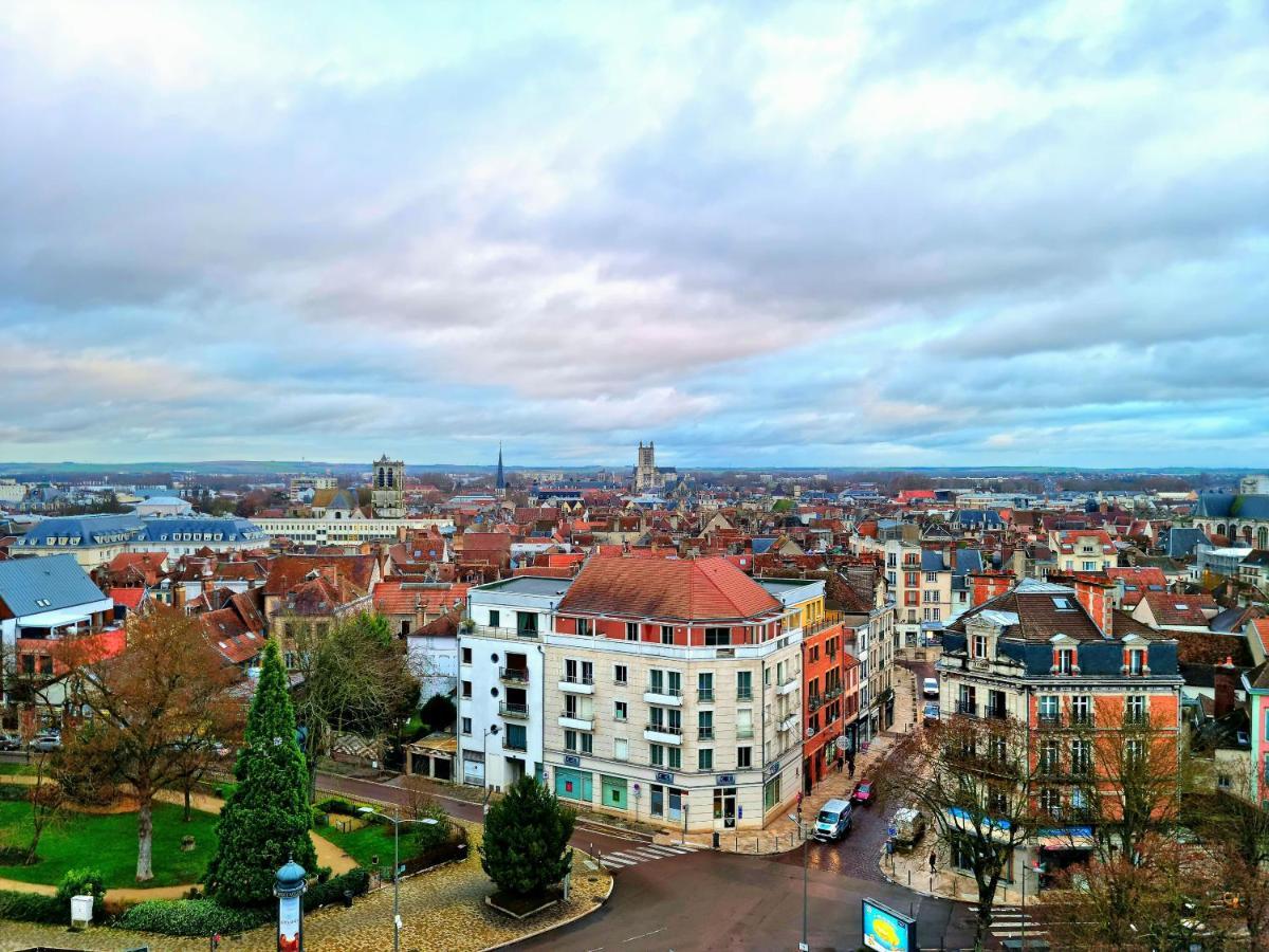 Appartement Le Perchoir, High-End & Panoramic View à Troyes Extérieur photo